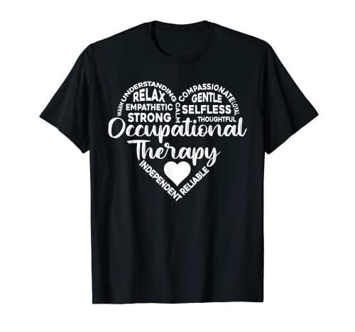 Terapia ocupacional Terapeuta pediátrico OT mes corazón Camiseta