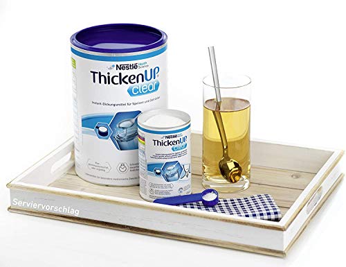 ThickenUP® clear | Concentrado de amylasa resistente para líquidos y puré | Adaptación de consistencia en trastornos de masticación y trastornos (ysphagia) | 1 bote de 125 g
