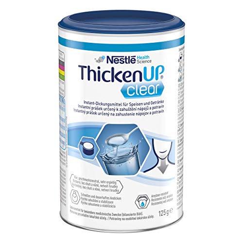 ThickenUP® clear | Concentrado de amylasa resistente para líquidos y puré | Adaptación de consistencia en trastornos de masticación y trastornos (ysphagia) | 1 bote de 125 g