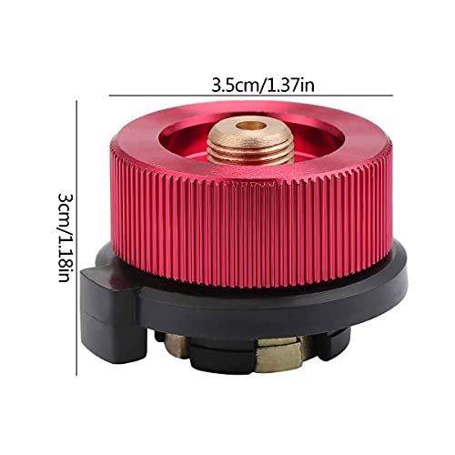 Tianher Adaptador de Gas para Acampar, 5 Piezas Conector de Estufa Camping Adaptador Boquilla Botella Convertidor Horno Tipo Dividido para Cartuchos Cocina de Gas Estufa Butano Atornillar Cartucho
