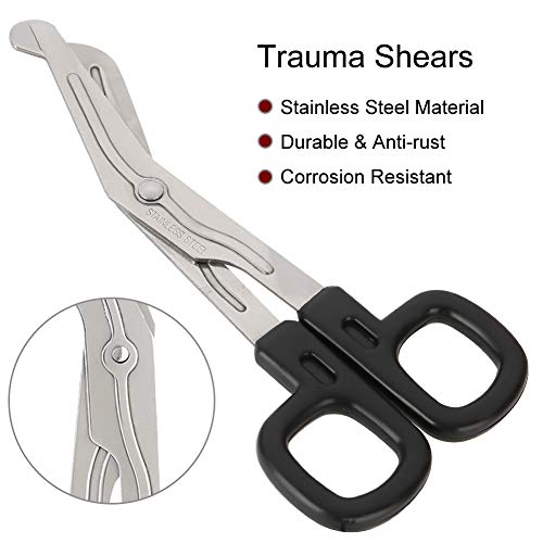 Tijeras de codo de acero inoxidable para clínica hospitalaria con numerosas funciones, tijeras de emergencia para rescate de trauma Tijeras de gasa