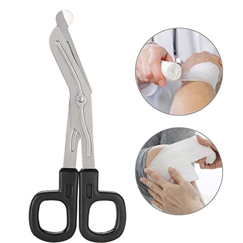 Tijeras de codo de acero inoxidable para clínica hospitalaria con numerosas funciones, tijeras de emergencia para rescate de trauma Tijeras de gasa