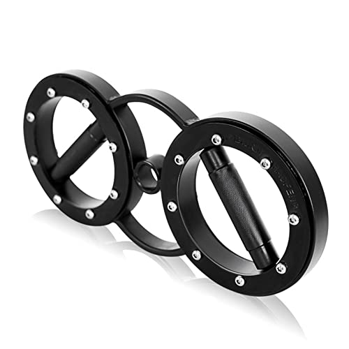 TIM-LI Spinner De Velocidad Multifuncional De 8/12/18 Libras, Máquina De Brazo De Velocidad para Herramienta De Ejercicio En El Hogar O Gimnasio, Empuñaduras Giratorias De 360 Grados,Negro,12LBS