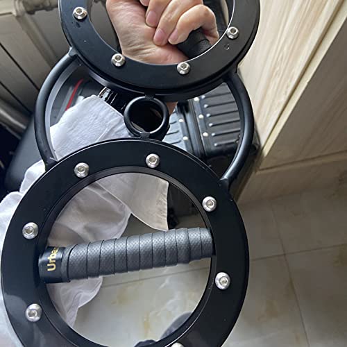 TIM-LI Spinner De Velocidad Multifuncional De 8/12/18 Libras, Máquina De Brazo De Velocidad para Herramienta De Ejercicio En El Hogar O Gimnasio, Empuñaduras Giratorias De 360 Grados,Negro,12LBS