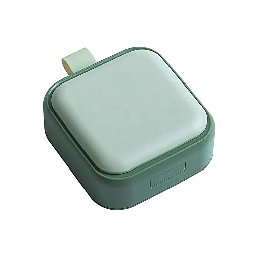 Timertick Pastillero 4 Tomas,Pastillero de Medicina Portátil de Viaje de Bolsillo,Pastillas Estuche de Plástico con Anillo (verde)