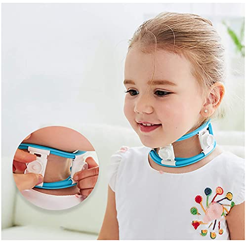 tjz Corrector De Tortícolis para Bebés, Órtesis Ajustable De Gel De Sílice para El Cuello Torcido De 6 Meses a 7 Años, Manejo Eficaz De La Tortícolis Muscular Congénita, Azul
