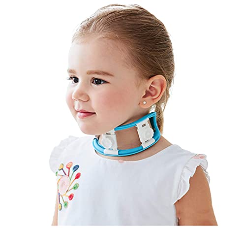 tjz Corrector De Tortícolis para Bebés, Órtesis Ajustable De Gel De Sílice para El Cuello Torcido De 6 Meses a 7 Años, Manejo Eficaz De La Tortícolis Muscular Congénita, Azul