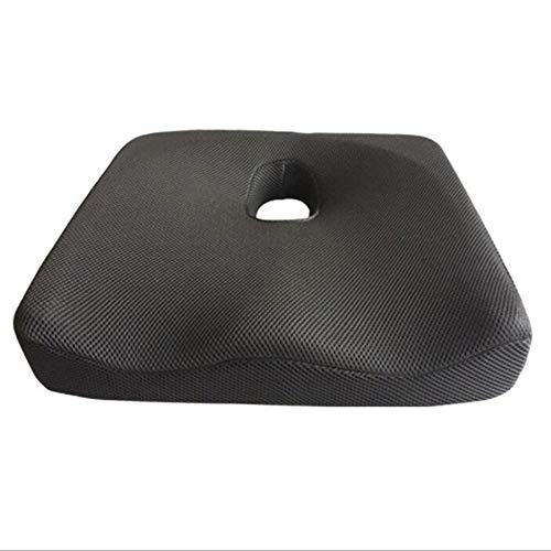 TMIL Cojín Antiescaras para Silla De Ruedas para Úlceras por Presión Y Úlceras Cojín De Asiento Ortopédico Ventilado Cojín De Asiento De Gel para Cóccix, Soporte Ortopédico para La Espalda