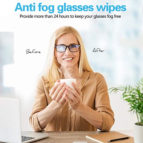 Toallitas de Limpieza Antivaho, MOSSLIAN Toallitas Antivaho Utilizadas para Gafas, Pantallas, Gafas de Protección, Espejo de Maquillaje, Espejos de Coche, Tabletas, 50pcs…