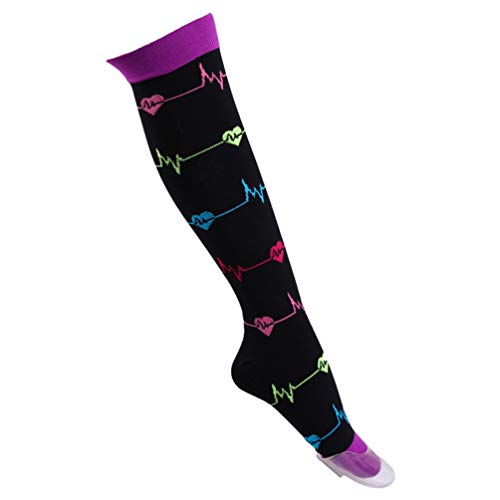 Tookang Calcetines de Compresión para Mujeres, Medias de Compresión Moderada para Correr, Crossfit, Prendas de Viaje, Enfermeras, Maternidad, Embarazo