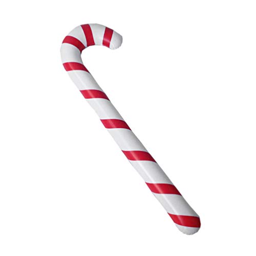 Toyvian 5Pcs Muletas Inflables de Navidad Patrón de Rayas Muletas Decorativas Suministros de Fiesta de Navidad