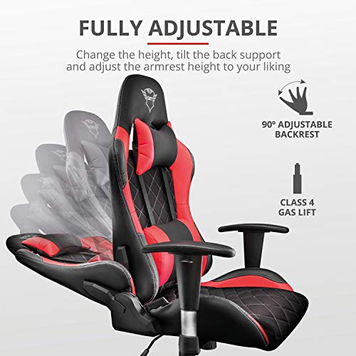Trust Gaming GXT 707R Resto - Silla para Gaming, Color Rojo