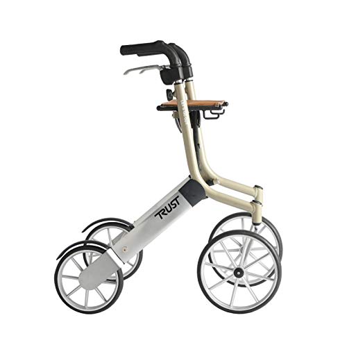 Trustcare Let's Go Out - Andador con ruedas, color beige y plateado