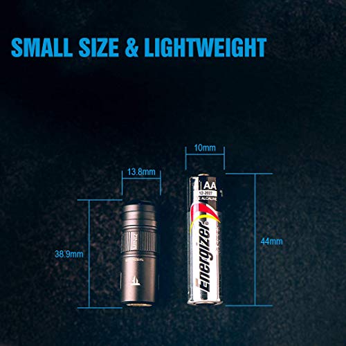 TrustFire MINI2 Mini Linterna 220 lúmenes Llavero EDC USB recargable con batería de litio 10180 Pequeño Perfecto para acampar, senderismo, caza, mochilero, pesca y barbacoa