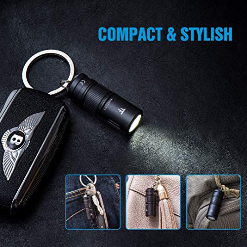 TrustFire MINI2 Mini Linterna 220 lúmenes Llavero EDC USB recargable con batería de litio 10180 Pequeño Perfecto para acampar, senderismo, caza, mochilero, pesca y barbacoa
