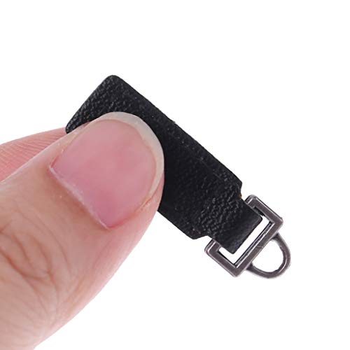 TSBB - 10 Piezas de Cuero PU con Cremallera, Etiquetas, fijador, lengüeta de Repuesto, Bolso de Mano para Billetera DIY