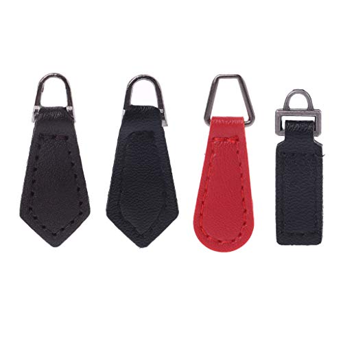 TSBB - 10 Piezas de Cuero PU con Cremallera, Etiquetas, fijador, lengüeta de Repuesto, Bolso de Mano para Billetera DIY