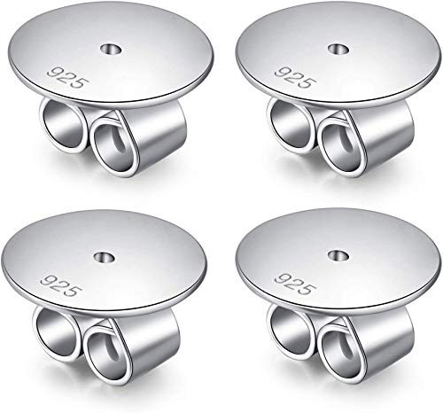 Tuercas Pendientes Levantadores De Pendientes Pendientes Respaldos Pendientes Hipoalergénico Levanta Plata Hipoalergenicos Mujer Niña Bala