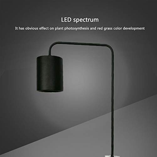 TWW Downlight acuático LED, Soporte de luz de Planta COB de Espectro Completo para Tanque acuático Anfibio, iluminación de elevación de paisajismo de Acuario pequeño,18W