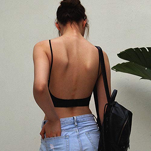 TZJ 3pcs Sujetador de elevación con Confort en la Parte Baja de la Espalda, Sujetador inalámbrico con Espalda en Forma de U para Mujeres (M)