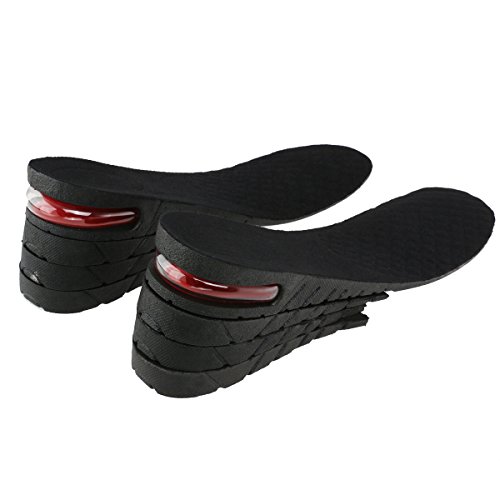UEETEK Plantillas de aumento Plantillas Altura 1 par de Camel Unisex 8 CM cuatro capas plantilla aumento Invisible ascensor plantilla zapato Pad