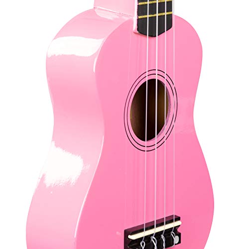Ukelele de tipo soprano de Martin Smith con bolsa para Ukelele y libro de acordes
