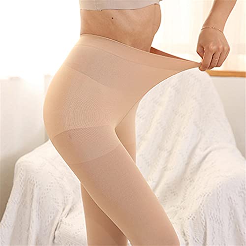 UKKO Pantimedias Mujer Medias De Compresión Leggings Mujeres Invierno Apretada Pantimedias Super Stretch Medias para Niñas Masaje Pies Medias Mallas-Black,S 40-65Kg