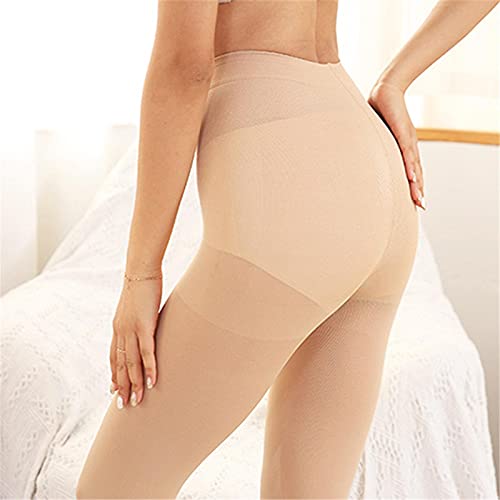 UKKO Pantimedias Mujer Medias De Compresión Leggings Mujeres Invierno Apretada Pantimedias Super Stretch Medias para Niñas Masaje Pies Medias Mallas-Black,S 40-65Kg