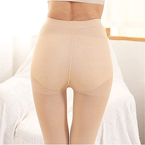 UKKO Pantimedias Mujer Medias De Compresión Leggings Mujeres Invierno Apretada Pantimedias Super Stretch Medias para Niñas Masaje Pies Medias Mallas-Black,S 40-65Kg