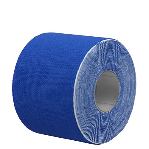 ULTNICE Terapia Cinta Cinta adhesiva autoadhesiva Physio Ayuda terapéutica para las rodillas Hombros Soporte muscular 500 x 2.5cm (azul oscuro)