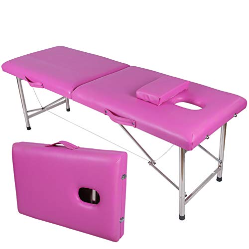 Ultraligero portátil Masaje Mesa sofá Cama Plinth Terapia Tatoo Salon Reiki curación Sueco Masaje,Rose-Red
