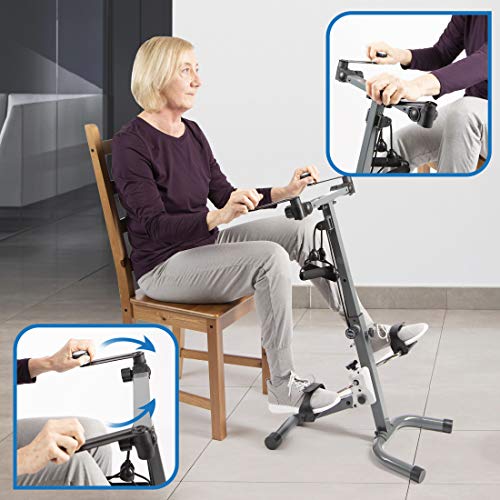 Ultrasport, Entrenador 3 en 1 para brazos, parte superior del cuerpo y piernas, incluye bandas de entrenamiento, fácil de usar también desde la silla/sofá, entrenamiento integral de todo el cuerpo