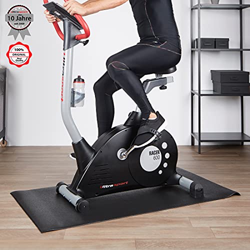 Ultrasport Multifunktionsmatte in 3 Größen Esterilla 3 Tamaños, Fitness, Protectora al Entrenar o de Suelo para Bicicleta elíptica, Cinta de Correr y Otros Aparatos, Unisex, Negro, 200 x 90 cm