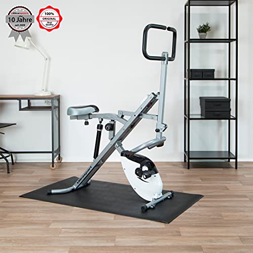 Ultrasport Multifunktionsmatte in 3 Größen Esterilla 3 Tamaños, Fitness, Protectora al Entrenar o de Suelo para Bicicleta elíptica, Cinta de Correr y Otros Aparatos, Unisex, Negro, 200 x 90 cm