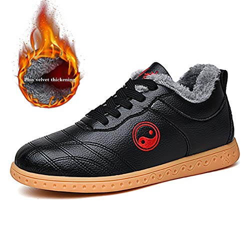 Unisex Invierno Tai Chi Zapatos Adultos Zapatos De Artes Marciales Tradicionales Chinos De Kung Fu Suela Blanda Zapatos De Taekwondoblack-41