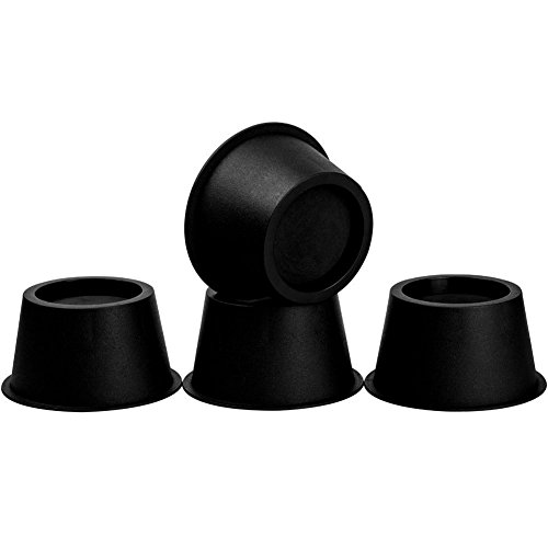 Uping Elevador de Muebles, Elevadores Ajustables para Camas, Mesas o Mobiliario, Agregue Altura de 5CM (4 pack, negro)