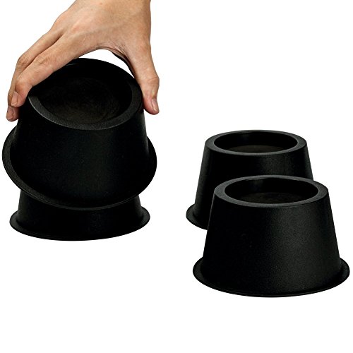 Uping Elevador de Muebles, Elevadores Ajustables para Camas, Mesas o Mobiliario, Agregue Altura de 5CM (4 pack, negro)
