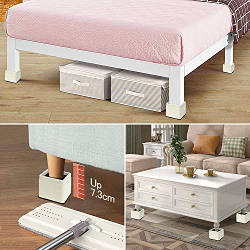 Uping Elevador Muebles Alza Mueble Elevadores Camas Mesas, Aumente Altura en 7,3 cm o 14,6 cm