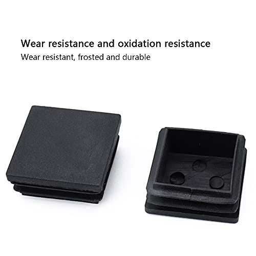 UYUYong 24PCS 40mm Tapones para tubos Cuadrados Protectores de Piso para Patas de sillael plastico Almohadilla para Muebles Sillas Tapas para Piernas Redonda- Antideslizante