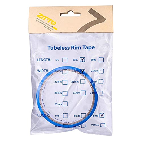 Vacío Cinta De Sellado De Tubo Interior Tinta De Bicicleta Azul Banda De La Tira De La Tira De La Rima Sin Cámara Para La Rueda Del Tubo De Fibra Rueda De Montaña Bicicleta Bicicleta De La Bicicleta