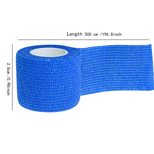 Vendaje Cohesivo,12 Vendajes Elásticos Adhesivos Adhesivos, para Camuflaje la Pegatina Bicicleta de Caza (B)