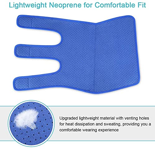 Vendaje para pantorrilla de neopreno ajustable para dolores musculares, compresión de pantorrilla, color azul