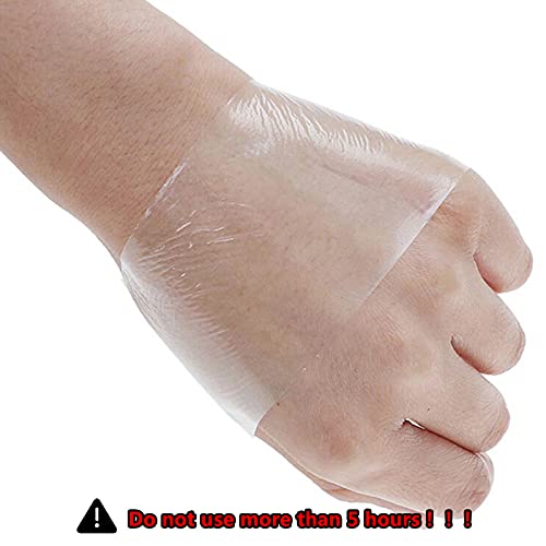 Vendaje Transparente Rollo de Película Impermeable Antibacteriano Transparente Banda Cinta de Vendaje para Heridas Vendas para Tatuajes Cinta Antialérgica de fijación Elástica de Yeso (15cm * 10m)