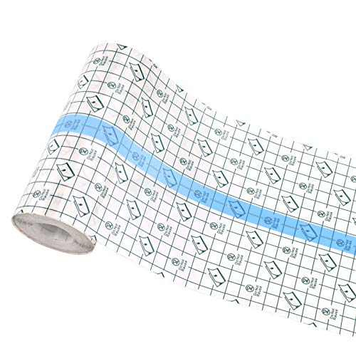 Vendaje Transparente Rollo de Película Impermeable Antibacteriano Transparente Banda Cinta de Vendaje para Heridas Vendas para Tatuajes Cinta Antialérgica de fijación Elástica de Yeso (15cm * 10m)