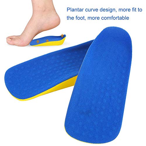 【Venta del día de la madre】Plantillas de aumento de altura de PU para corrección de pies, soporte para el talón, fascitis plantar, plantillas de arco apoya inserciones ortopédicas (L)