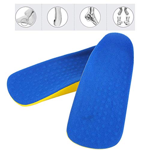 【Venta del día de la madre】Plantillas de aumento de altura de PU para corrección de pies, soporte para el talón, fascitis plantar, plantillas de arco apoya inserciones ortopédicas (L)