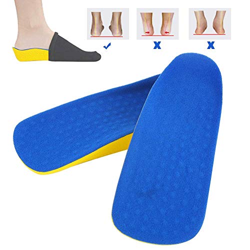 【Venta del día de la madre】Plantillas de aumento de altura de PU para corrección de pies, soporte para el talón, fascitis plantar, plantillas de arco apoya inserciones ortopédicas (L)