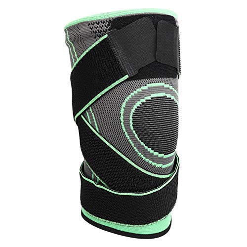 Verde Deporte al aire libre Compresión Rodillera Compresión Rodillera CompressionKneepad Alta elasticidad para prevenir lesiones durante los deportes(Green-XL)