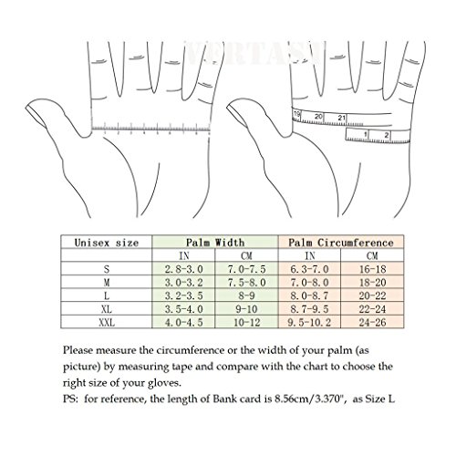 VERTAST Guantes de Gimnasio con Agarre Acolchado sin Dedos para Levantamiento de Pesas Entrenamiento Combinado Ciclismo Crossfit, para Mujer y Hombre, Negro, M