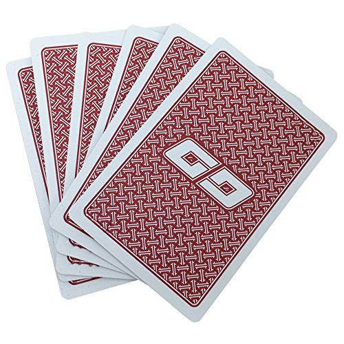 VISIONU Naipes Plástico Braille,Naipes Poker Baja Visión y Braille para Jugadores con Discapacidad Visual